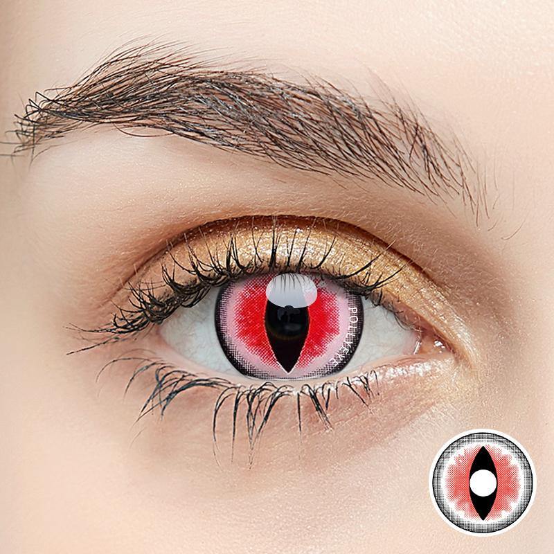 red contact lenses